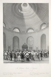 Die Rotunde bei der Bank of England, aus 