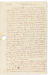 Autographenbrief an John Page, Philadelphia, 30. Juli 1776