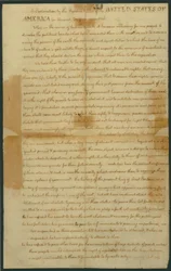 Entwurf der Unabhängigkeitserklärung, 4. Juli 1776