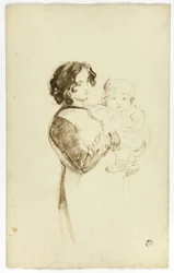 Junge Frau mit Baby