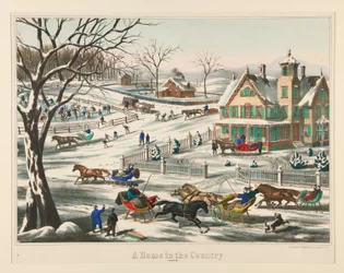 Ein Zuhause auf dem Land. / Winter
