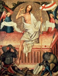 Auferstehung, Tafel vom Kalvarienaltar aus Garamszentbenedek