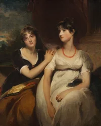 Porträt von Charlotte und Sarah Carteret-Hardy, 1801