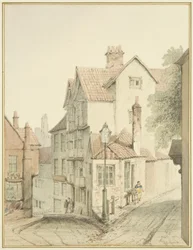 Ecke von Trenchard Lane und Steep Street