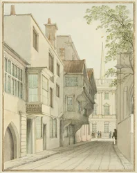 Blick die Small Street hinauf zur Börse