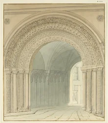 Südansicht des College-Tors, Kathedrale von Bristol