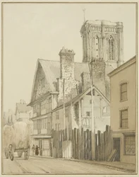 Temple Street, mit Blick auf den Turm der Temple Church
