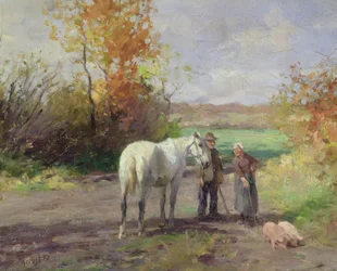 Begegnung auf dem Weg zum Feld, 1897