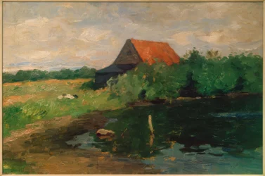 Haus mit rotem Dach