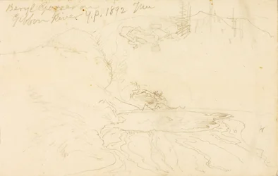 Beryl Geysir am Gibbon River, Yellowstone Park