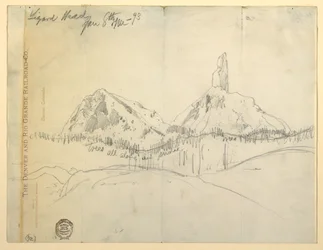 Zeichnung, Lizard Head, Colorado