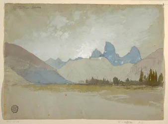 Die Tetons, Idaho, 1879