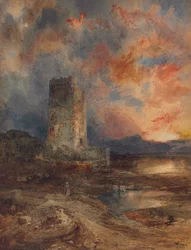 Sonnenuntergang auf dem Moor, 1880