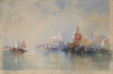 Venedig: Blick über die Lagune auf Santa Maria della Salute