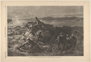 Ein Nachtspäher im Südwesten - Überraschung eines Außenpostens und Erkundung der Rebellen..., 4. April 1863