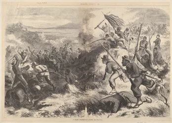 Ein Schwarzes Regiment im Gefecht, aus Harper