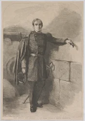 Major Anderson, ehemaliger Kommandant von Fort Sumter im Hafen von Charleston