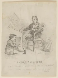 Studie für Cartoon, "Editor