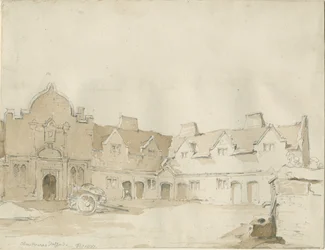 Stafford - Armenhäuser: Federzeichnung, 1837