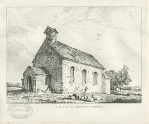 Stafford - Marston Kapelle: Feder- und Tintenzeichnung