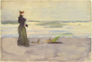 Frau am Strand