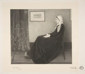 Anordnung in Grau und Schwarz: Porträt der Mutter des Künstlers, 1892