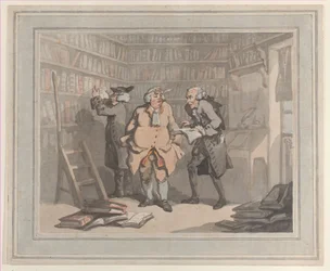 Buchhändler und Autor, 25. September 1784. Schöpfer: Thomas Rowlandson, Samuel Alken