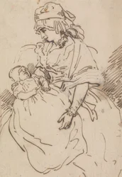 Eine Mutter und Kind