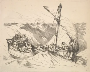Boot in einem Sturm auf See, 1784-88