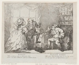 Bozzy und Madame Piozzi Frontispiz, Bozzy und Piozzi von Peter Pindar, 1780-86