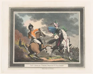 Schlag eins und Oberschenkel schützen neue Wache, 1798