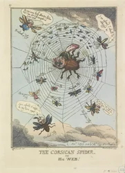 Die korsische Spinne in ihrem Netz, 1808