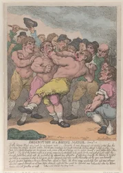 Beschreibung eines Boxkampfes zwischen Ward und Quirk um 100 Guineas pro Seite