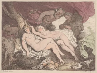 Diana und ihre Nymphen von Satyrn beobachtet, 1790-1799