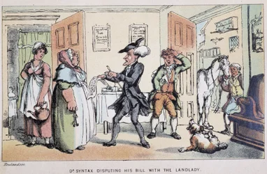 Doktor streitet über eine Rechnung (in einem Hotel?) - in „Doctor Syntax