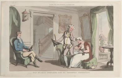 Don Michele bereitet sich auf seine triumphale Expedition vor, aus Neapel und die Campagna ..., 1. Juni 1815