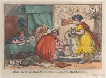 Dram-a-tic Demireps bei ihrer Morgenprobe, 30. September 1810