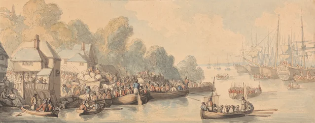 Einschiffung in Southampton, 20. Juni 1794