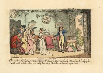 Modisches Paar wird von einem dummen, steinernen, faulen Verwandten gestört