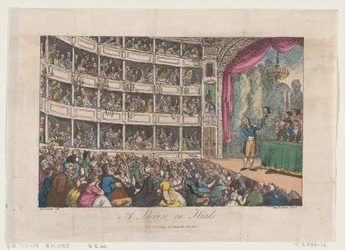 Frontispiz, aus A Lecture on Heads von George Alexander Stevens, April 1808