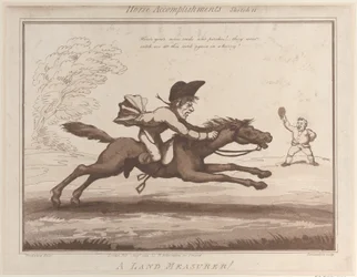 Pferdeleistungen, Skizze 11: Ein Landvermesser!!, 1. August 1799