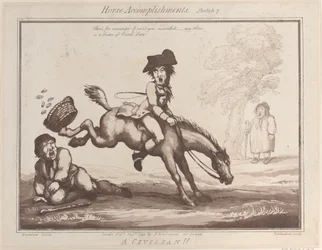 Pferdefähigkeiten, Skizze 7: Ein Zivilist!!, 1. August 1799