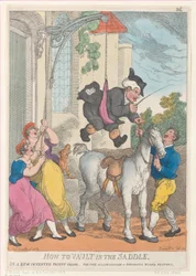 Wie man in den Sattel springt oder ein neu erfundener Patentkran für die Unterkunft..., 30. Dezember 1813