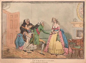 Einführung, veröffentlicht 1793 (handkolorierter Stich)