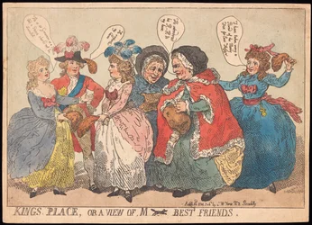 Kings Place oder eine Ansicht von M ---- Best Friends, veröffentlicht 1784
