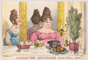 Madame Very, Restaurateur, Palais Royal, Paris, veröffentlicht 1814