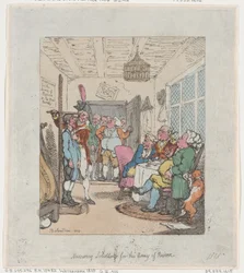 Messung von Ersatzleuten für die Reservearmee, 1805