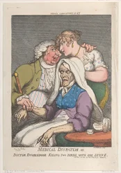Medizinische Depesche oder Doktor Doubledose tötet zwei Fliegen mit einer Klappe, 20. November 1810