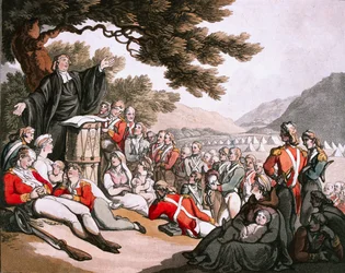 Soldaten beim Gottesdienst, ca. 1798