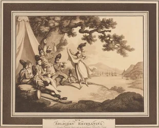 Soldaten beim Erholen, ca. 1798